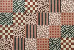 The Meredith Collection Animal Skins Patchwork Needlepoint Canvas