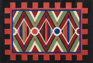 The Meredith Collection Aztec Diamonds Backpack Needlepoint Canvas