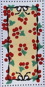 The Meredith Collection Cherries Jubilee Kate Bag Needlepoint Canvas