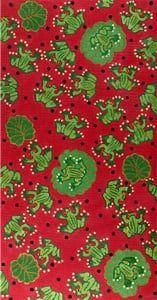 The Meredith Collection Frogs on Polka Dots Kate Bag Needlepoint Canvas