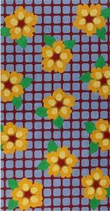 The Meredith Collection Mosaic Floral Kate Bag Needlepoint Canvas