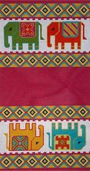The Meredith Collection Royal Elephant Kate Bag Needlepoint Canvas
