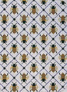 The Meredith Collection Busy Bees Petite Clutch Needlepoint Canvas