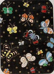 The Meredith Collection Butterflies Petite Clutch Needlepoint Canvas