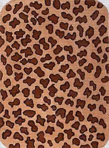 The Meredith Collection Leopard Skin Petite Clutch Needlepoint Canvas
