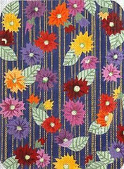 The Meredith Collection Zinnias Petite Clutch Needlepoint Canvas