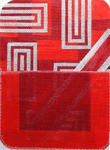 The Meredith Collection Art Deco Petite Clutch Needlepoint Canvas