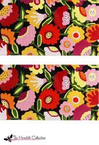 The Meredith Collection Bloomers Claire Bag Needlepoint Canvas