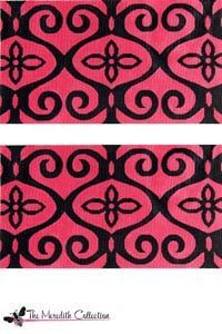 The Meredith Collection Cherry Swirl Claire Bag Needlepoint Canvas