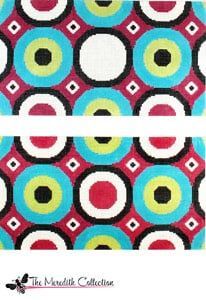 The Meredith Collection Still a Round Claire Bag Needlepoint Canvas