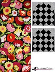 The Meredith Collection Bloomers Medium Satchel Needlepoint Canvas