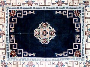 The Meredith Collection Chinese Floral Rug Needlepoint Canvas