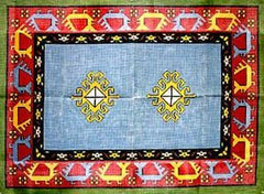 The Meredith Collection Bush Persian Rug Needlepoint Canvas