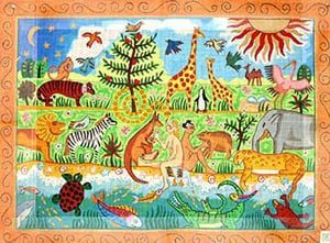 The Meredith Collection Adam & Evening Rug Needlepoint Canvas