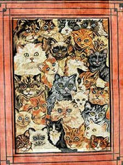 The Meredith Collection Cat Collage Rug Needlepoint Canvas
