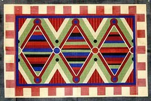 The Meredith Collection Aztec Diamonds Rug Needlepoint Canvas