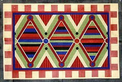 The Meredith Collection Aztec Diamonds Rug Needlepoint Canvas