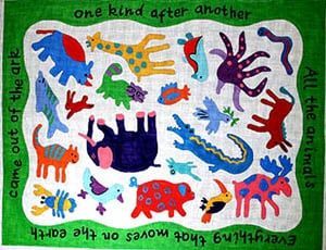 The Meredith Collection All Gods Creatures Rug Needlepoint Canvas