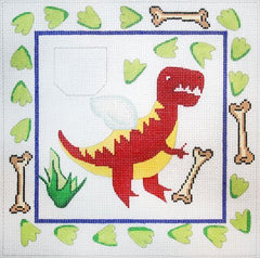 The Meredith Collection Tooth Fairy Dinosaur Needlepoint Canvas