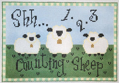 The Meredith Collection Counting Sheep Needlepoint Canvas
