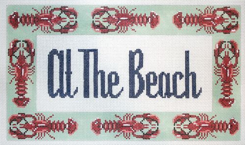 The Meredith Collection Lobstah At the Beach Needlepoint Canvas