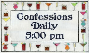 The Meredith Collection Confessions Needlepoint Canvas
