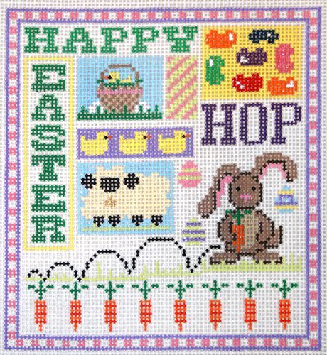 The Meredith Collection Easter Sampler Needlepoint Canvas
