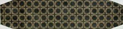 The Meredith Collection Black and Gold Moroccan Tile Needlepoint Canvas