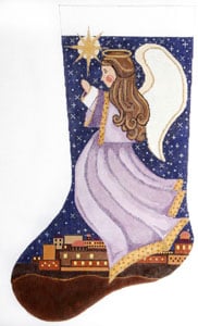 The Meredith Collection Angel of Bethlehem Stocking Needlepoint Canvas