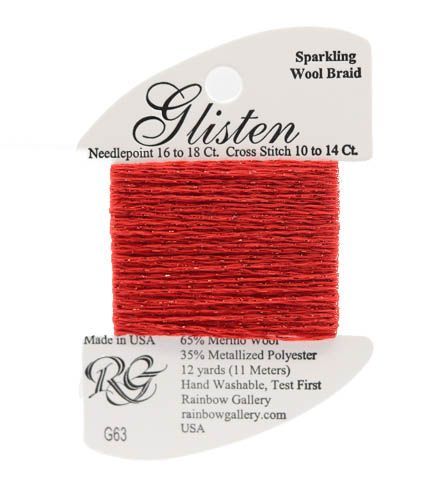 Rainbow Gallery Glisten - 063 Fierry Red