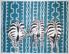 The Meredith Collection Zebra Butts Needlepoint Canvas