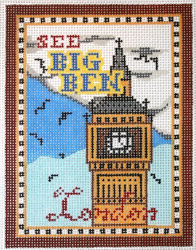 The Meredith Collection London Big Ben Needlepoint Canvas