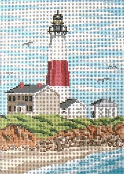 Needle Crossings Montauk Lighthouse Needlepoint Canvas - 18m