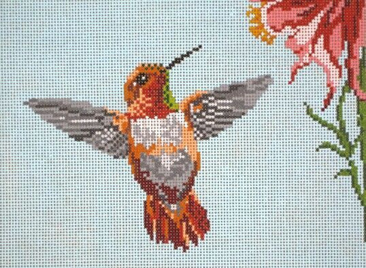 Needle Crossings Rufous Hummingbird Needlepoint Canvas - 13M