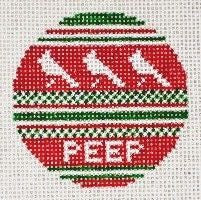 Needle Crossings Peep Ornament Needlepoint Canvas Needlepoint Canvas