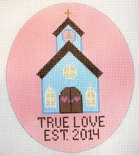 The Meredith Collection Wedding Chapel True Love Needlepoint Canvas