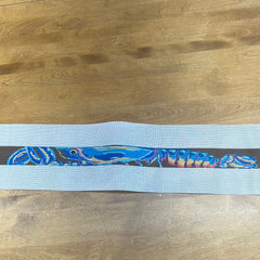 The Gingham Stitchery Amelia Bond Designs Blue Lobster Belt Needlepoint Canvas