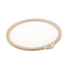 Nurge Beech Wood and Brass Screw Embroidery Hoop  8mm - No. 3 - 6.3"