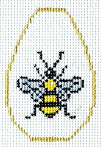 The Meredith Collection Bee Key Chain Needlepoint Canvas