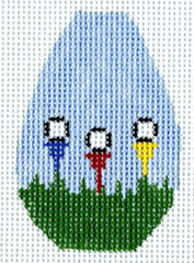 The Meredith Collection Ball and Tees Key Chain Needlepoint Canvas
