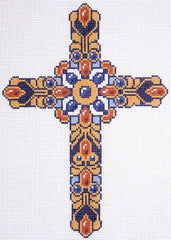 Lee's Needle Arts Cross Blue Needlepoint Canvas