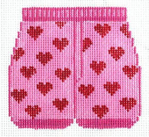 The Meredith Collection Boxers of the Month February Needlepoint Canvas