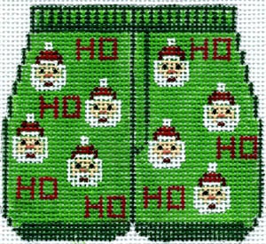 The Meredith Collection Boxers of the Month December Needlepoint Canvas