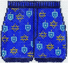 The Meredith Collection Boxers Star of David & Dreide Needlepoint Canvas