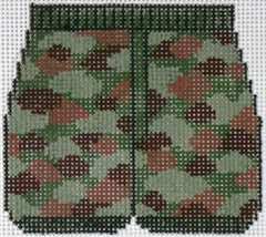 The Meredith Collection Boxers Camouflage Needlepoint Canvas
