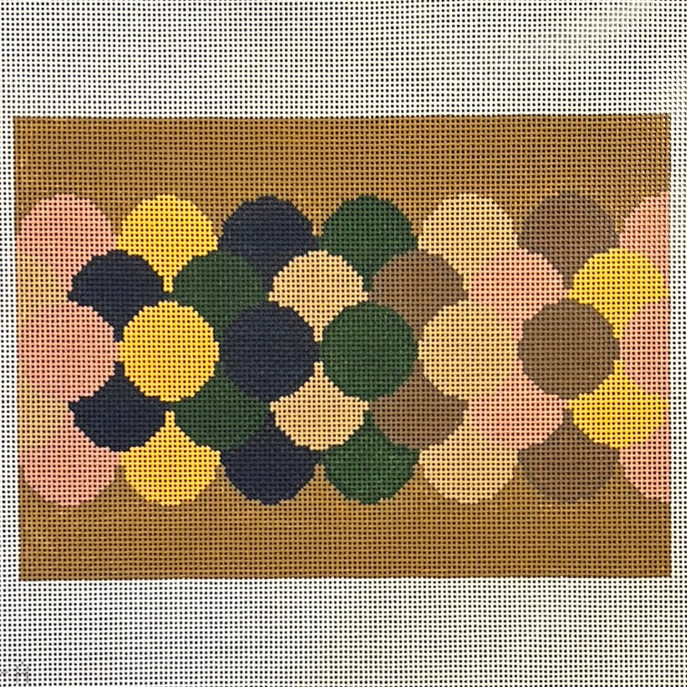 The Gingham Stitchery Krissy Johnson Designs Clamshell Clutch Autumn Needlepoint Canvas