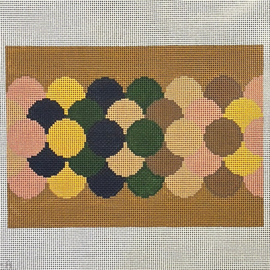 The Gingham Stitchery Krissy Johnson Designs Clamshell Clutch Autumn Needlepoint Canvas