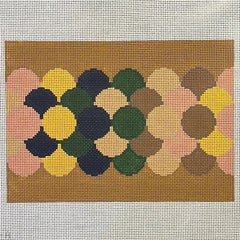 The Gingham Stitchery Krissy Johnson Designs Clamshell Clutch Autumn Needlepoint Canvas