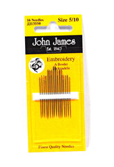 John James Embroidery Needle Assortment Size 5/10