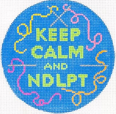 Kate Dickerson Needlepoint Collections Keep Calm and Ndlpt Needlepoint Canvas